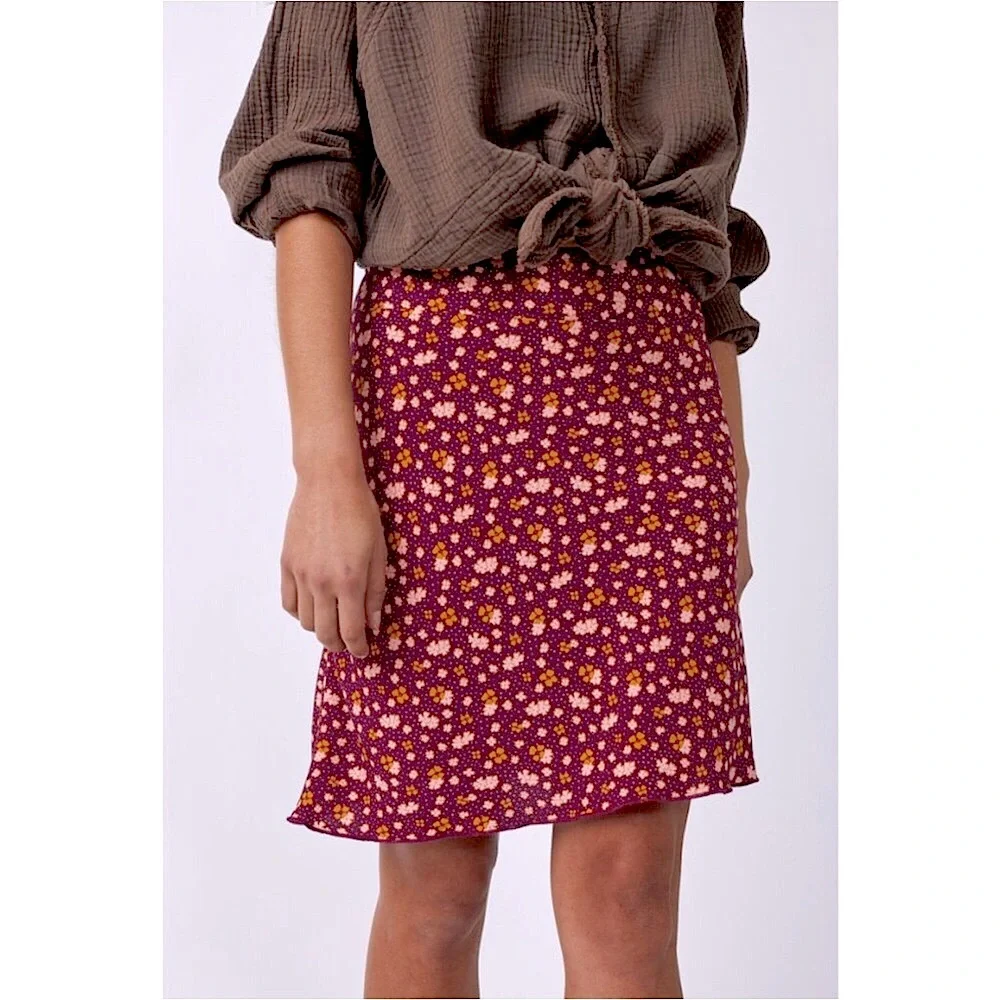 Free People IRL Floral Skirt NWOT - Picture 1 of 8
